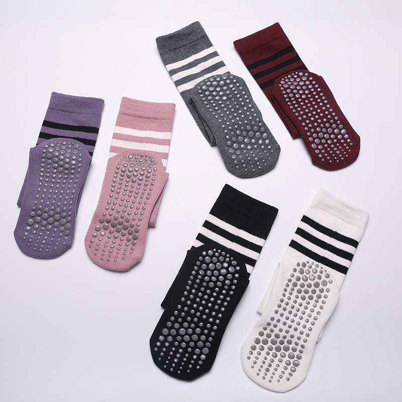 Youtube Yoga Pilates - Autumn Winter Women Yoga Socks Striped