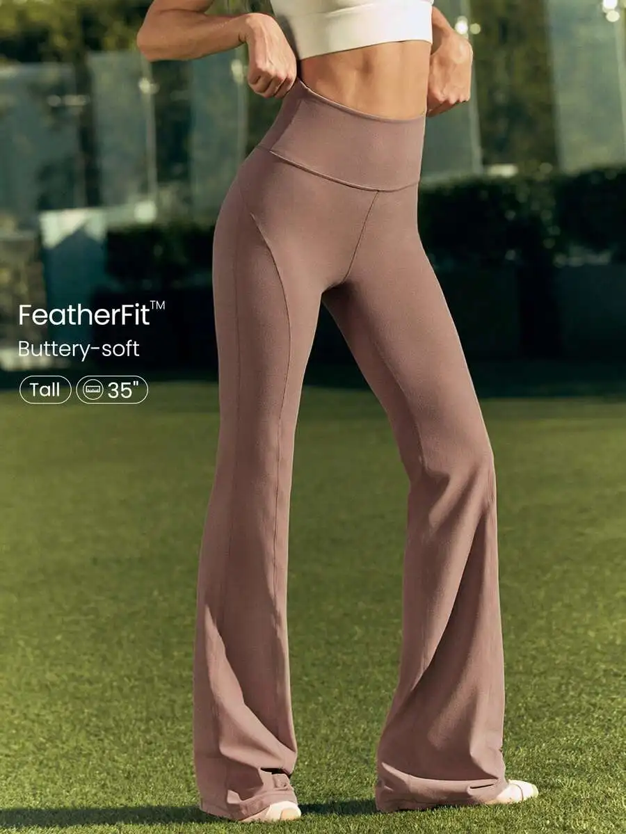 Pilates Yoga Wear - Ultra Long Flare Leggings For Women