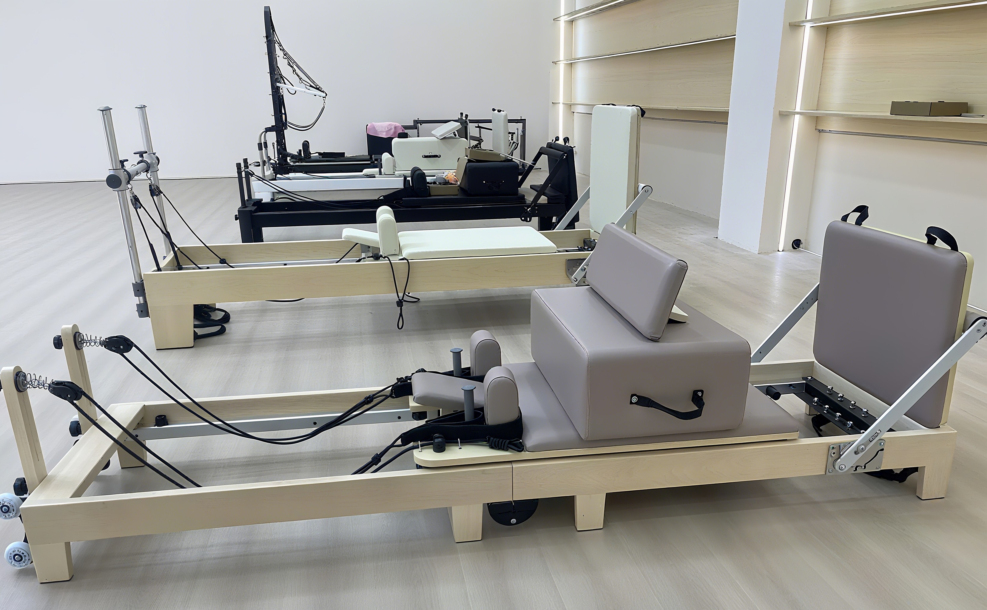 Space-Saving Foldable Wooden P – Pilates Reformer Spring Bewertung und Preis