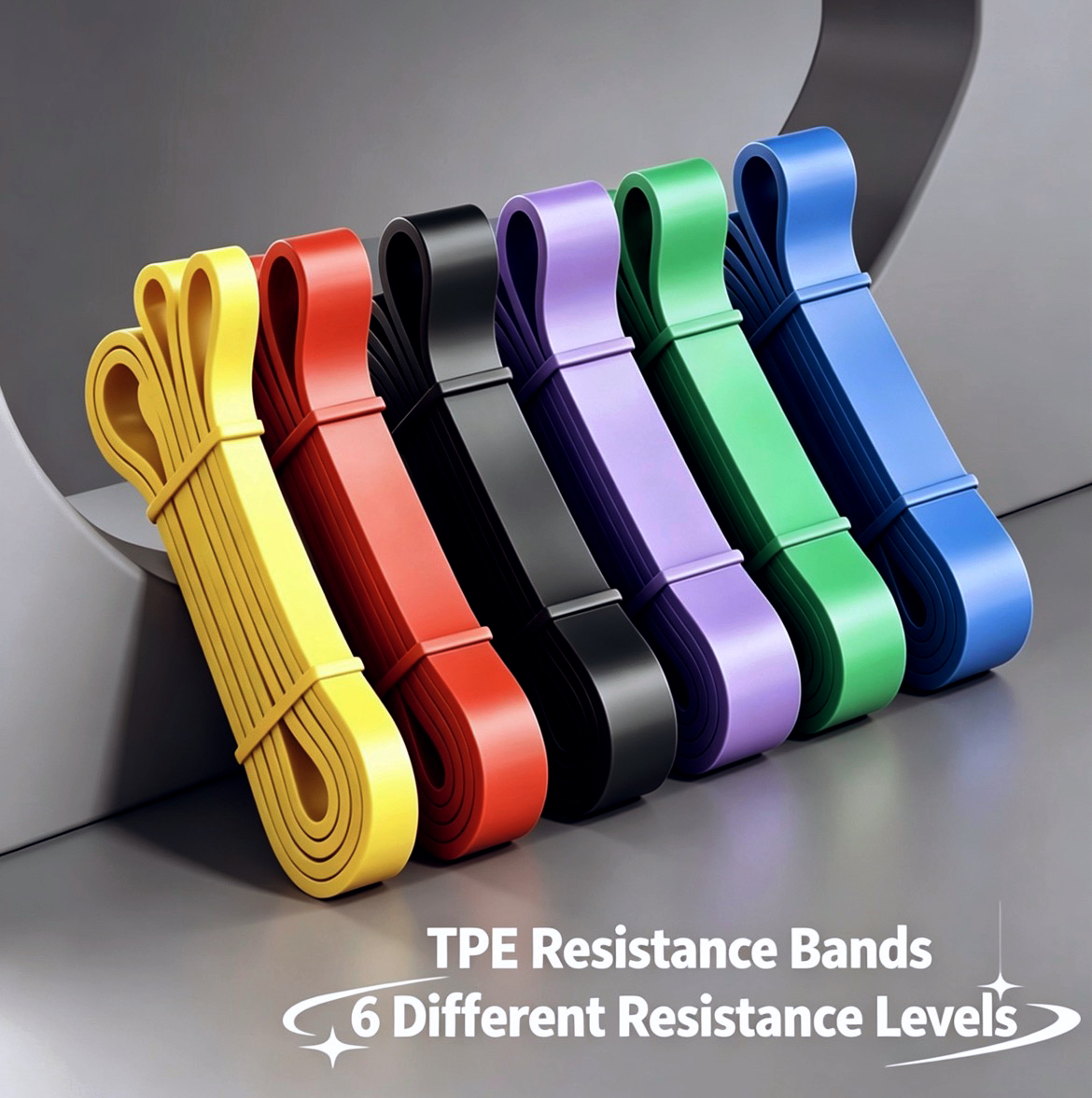 TPE Resistance Bands 6 Levels  – Pilates And Yoga Difference Bewertung und Preis