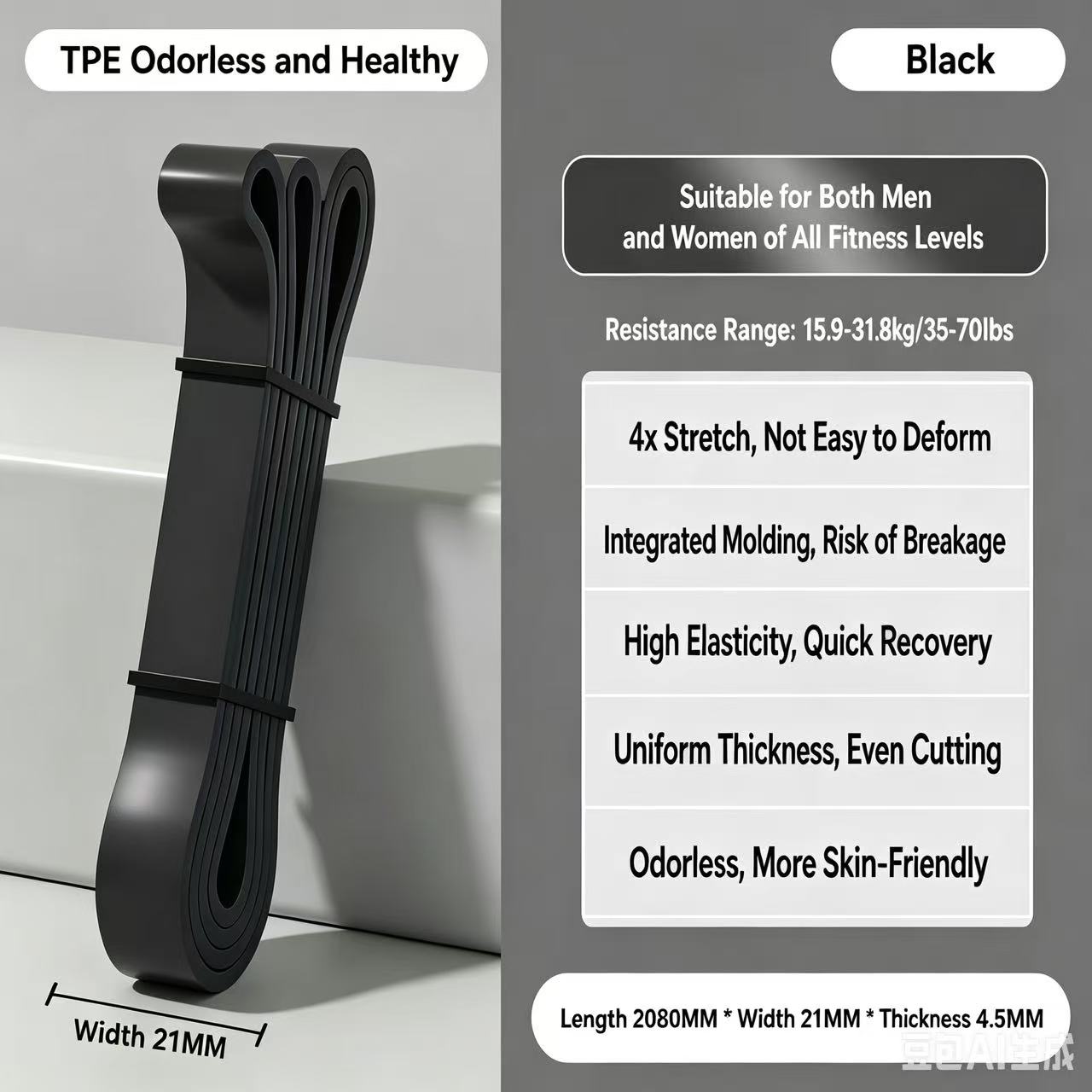 TPE Resistance Bands 6 Levels  – Pilates And Yoga Difference Bewertung und Preis