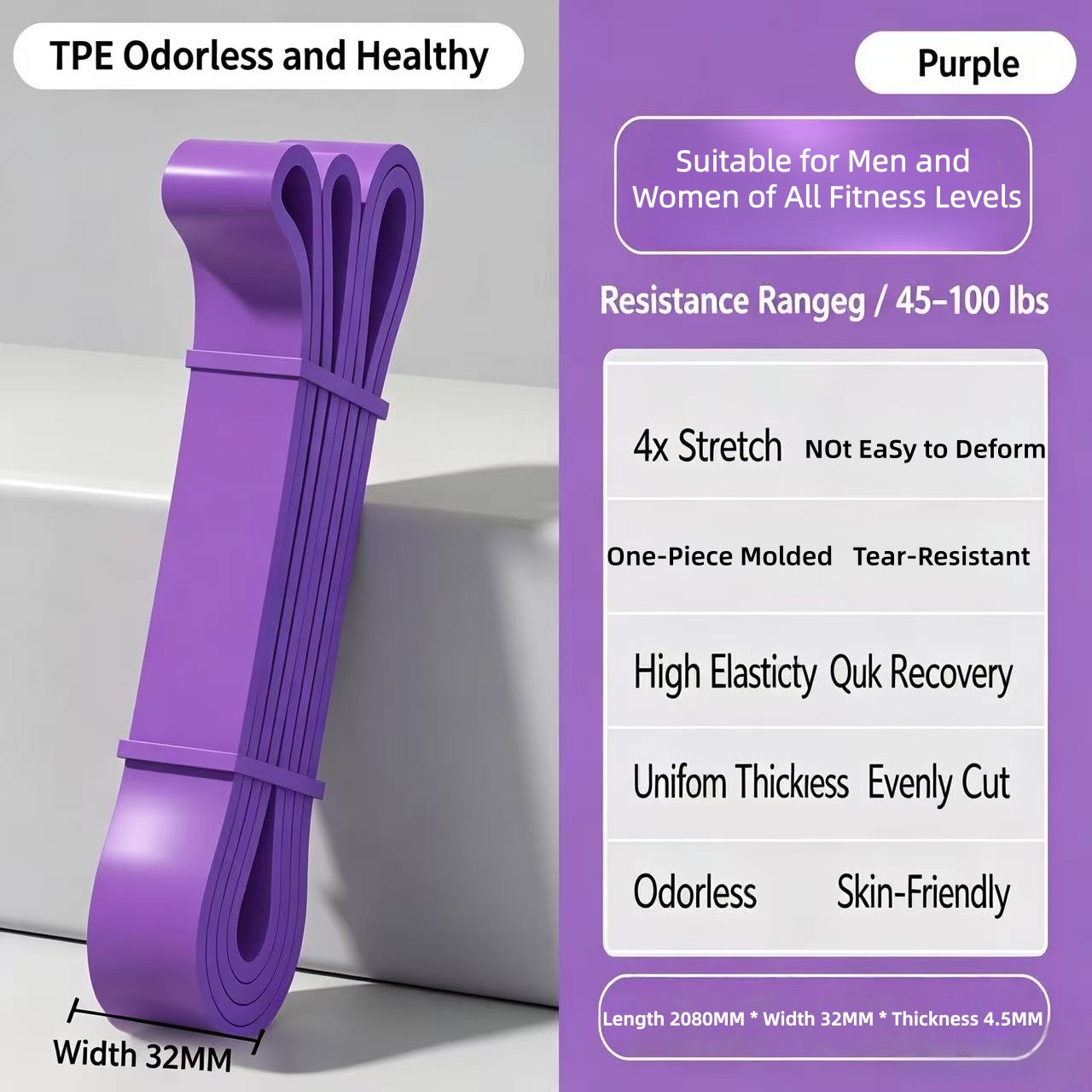 TPE Resistance Bands 6 Levels  – Pilates And Yoga Difference Bewertung und Preis