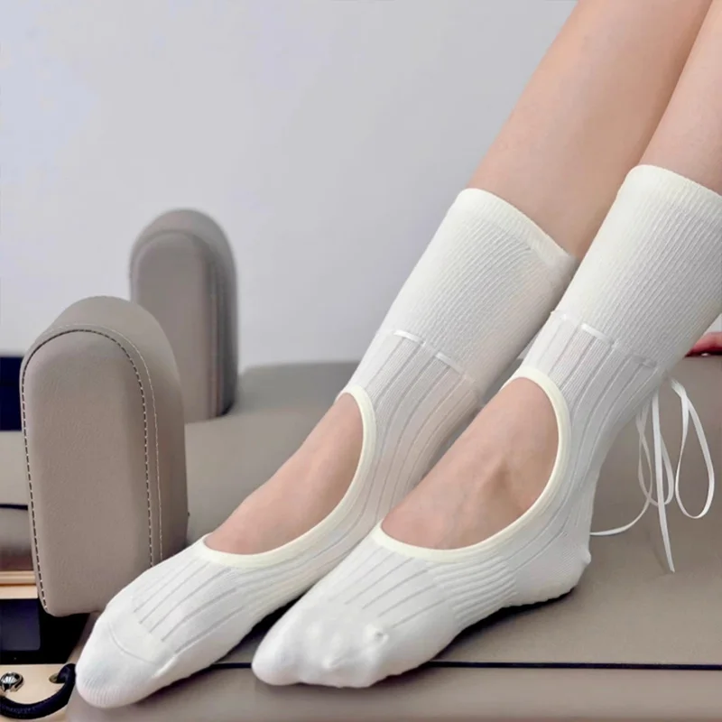 Fashion Women Yoga Socks Ribbo – Youtube Yoga Pilates Bewertung und Preis