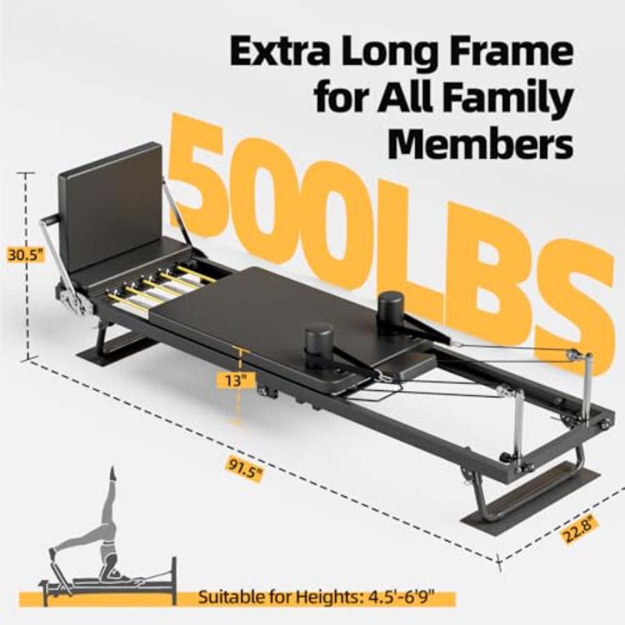 Foldable Pilates Reformer Mach – Pilates Reformer Spring Bewertung und Preis