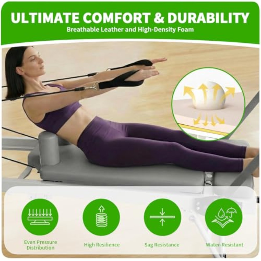 Foldable Pilates Reformer Mach – Pilates Reformer Spring Bewertung und Preis
