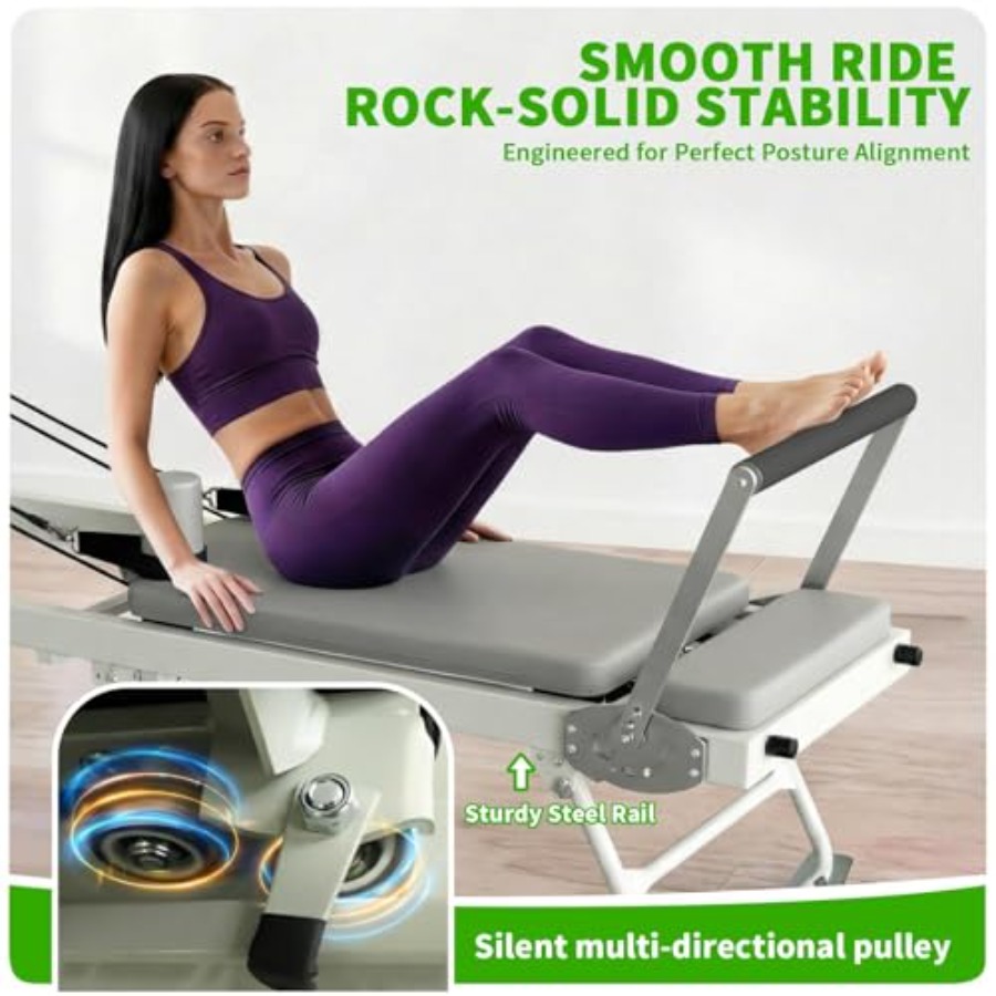 Foldable Pilates Reformer Mach – Pilates Reformer Spring Bewertung und Preis