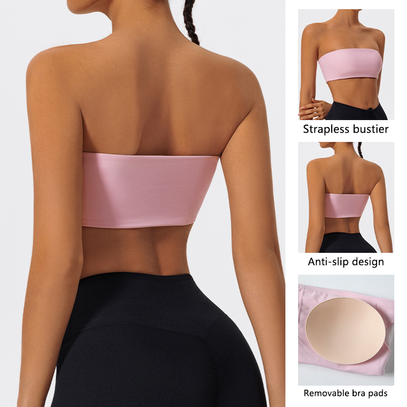 Strapless Sports Bra Gym Crop  – Pilates Yoga Wear Bewertung und Preis