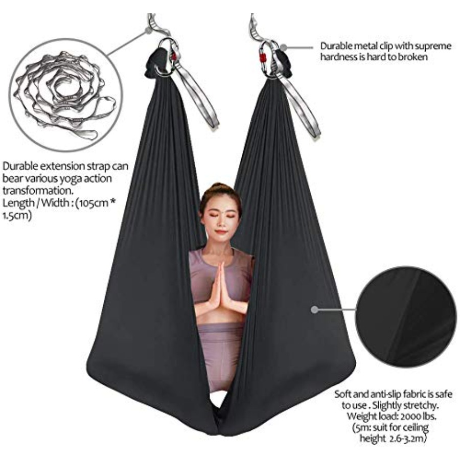 Aerial Yoga Hammock 5M Long Si – Pilates Yoga Aerial Bewertung und Preis