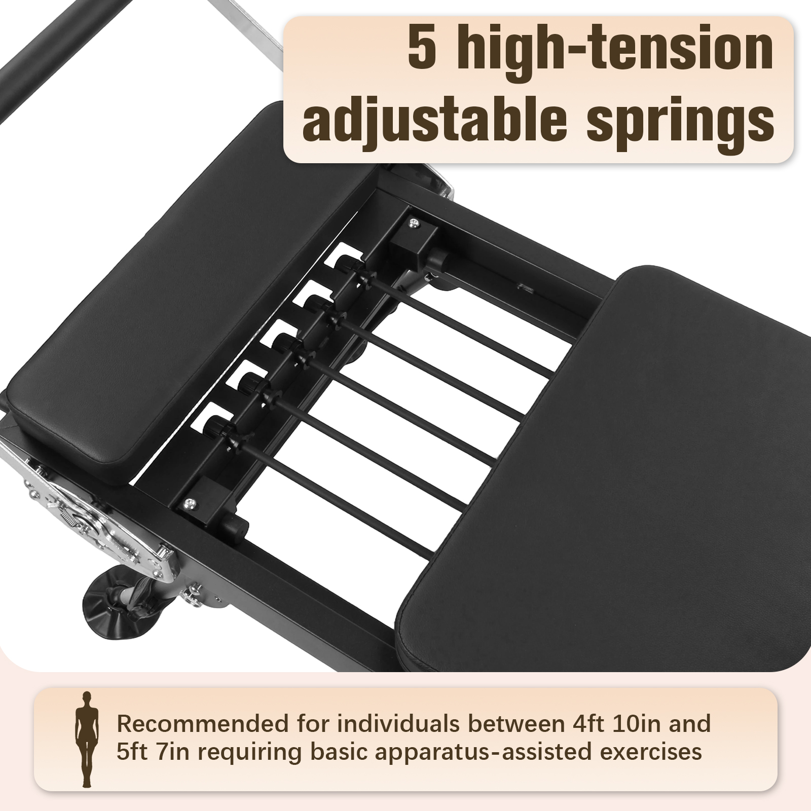 78 In Foldable Pilates Machine – Pilates Reformer Spring Bewertung und Preis